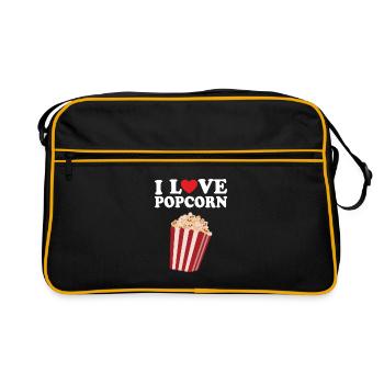 Popcorn - Retro Tasche - Schwarz/Gold - Vorne