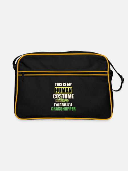 This is my human costume Im really a - Retro Bag - black/gold - Front