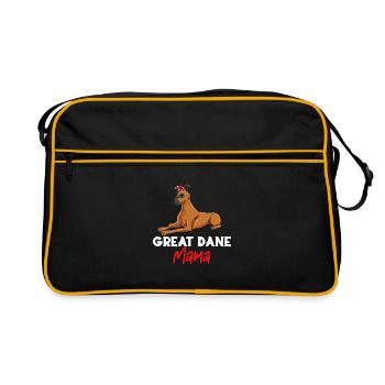 Dogue allemand - Sac Retro - noir/or - Devant