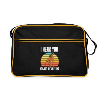 Dogue allemand - Sac Retro - noir/or - Devant