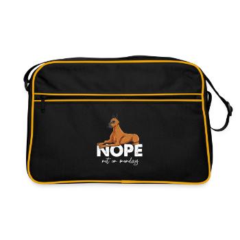 Dogue allemand - Sac Retro - noir/or - Devant