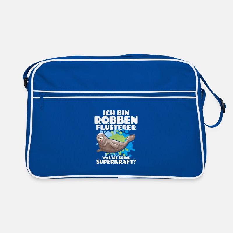 Ich Bin Robben Flüsterer Was Ist Deine Superkraft Retro Tasche
