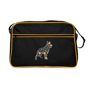 Australian Cattle Dog - Retro Bag - black/gold - Front