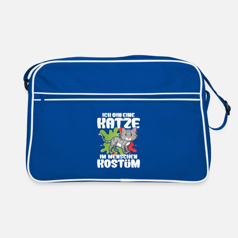 Ich Bin Eine Katze Im Menschen Kostüm Retro Tasche