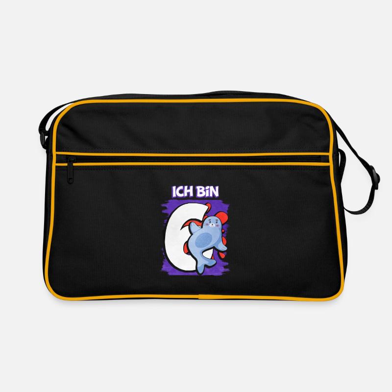 Ich Bin 6 Robbe Retro Tasche