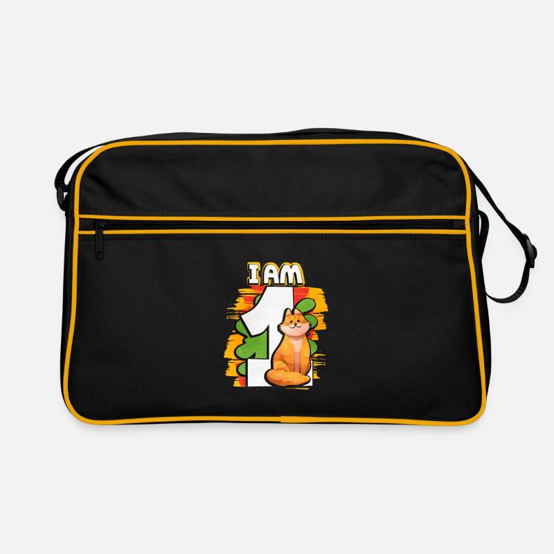 Ich Bin 1 Katze Retro Tasche