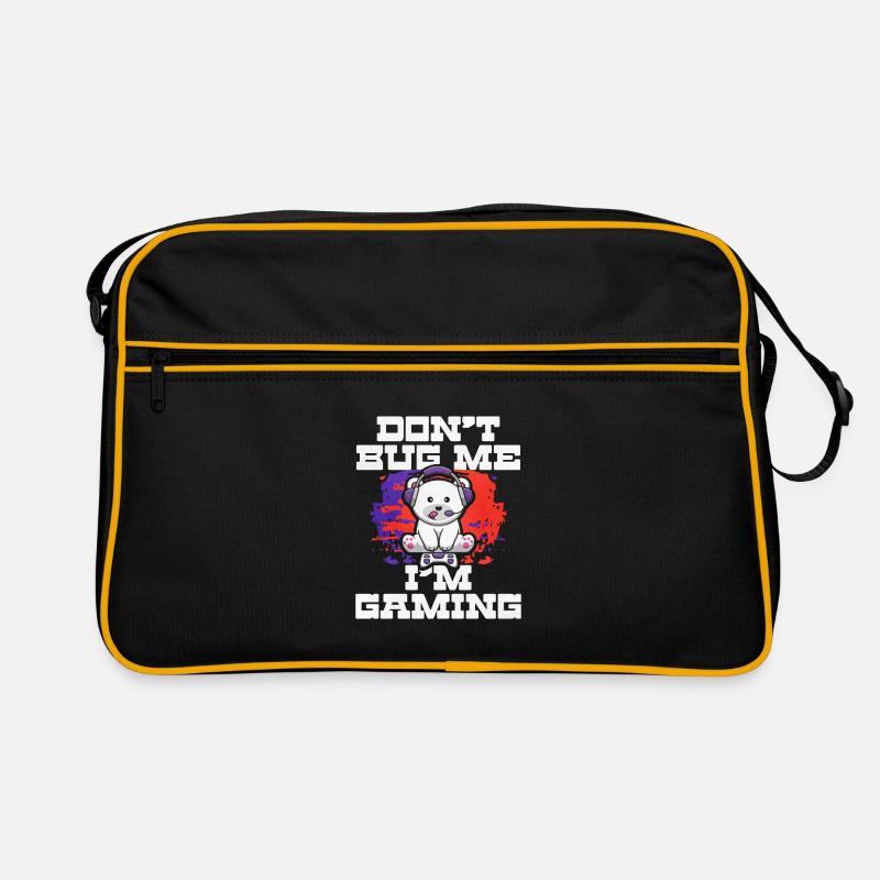 Zocken Gaming Computer Spiele Geschenk Retro Tasche