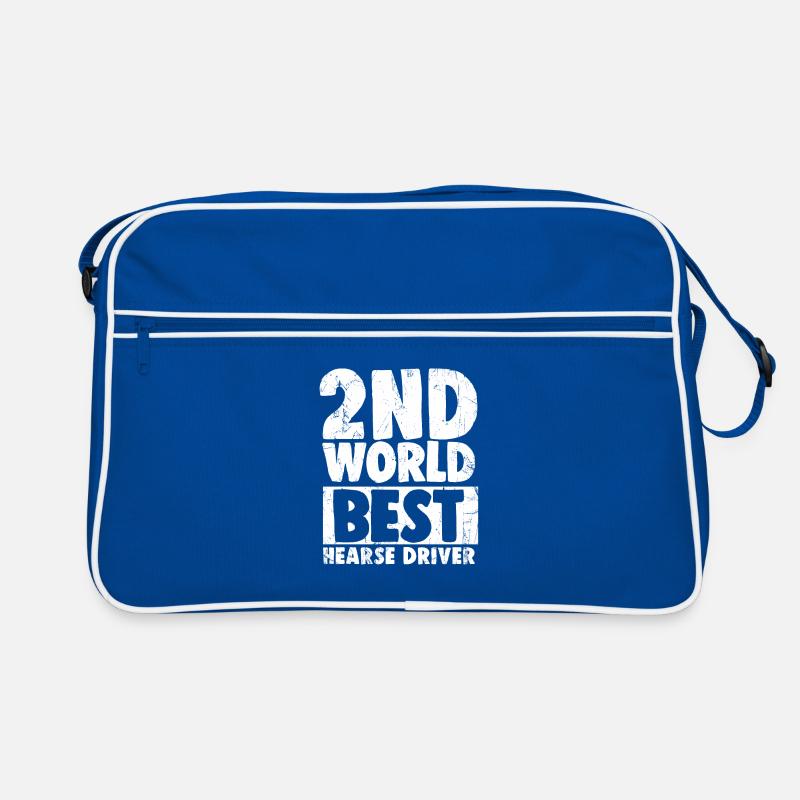 Zweitbester Leichenwagenfahrer der Welt Retro Tasche
