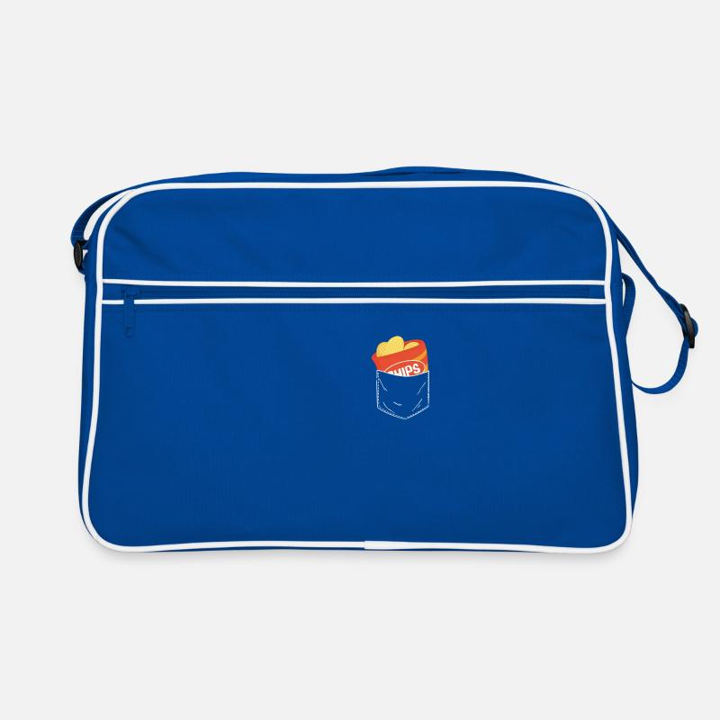Chips Essen Snacks Süßigkeiten Geschenk Retro Tasche