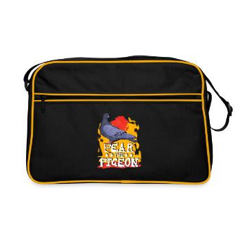 Taube - Retro Tasche - Schwarz/Gold - Vorne
