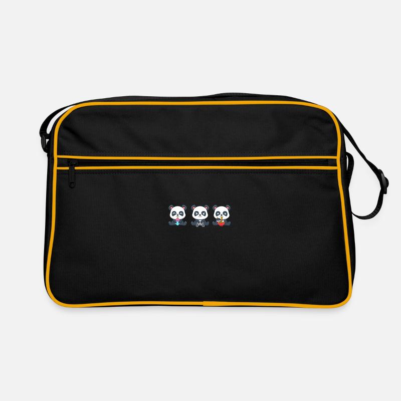 Cadre de jeu Panda Boba Tea Sac Retro