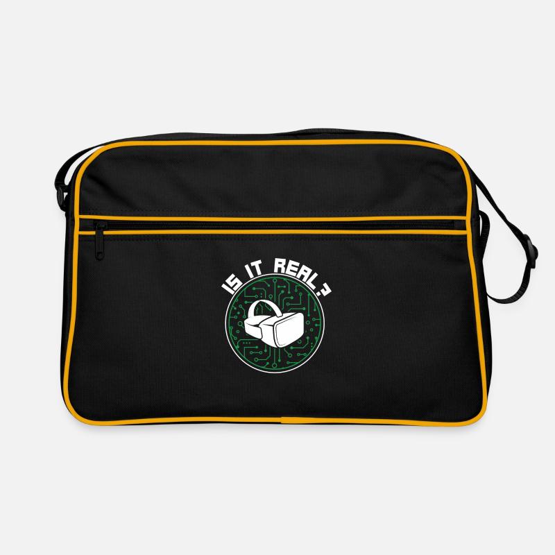 Virtual Reality VR Geschenk - Retro Tasche - Schwarz/Gold