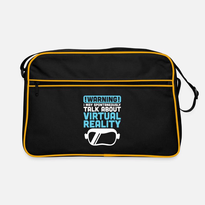 Virtual Reality VR Geschenk - Retro Tasche - Schwarz/Gold