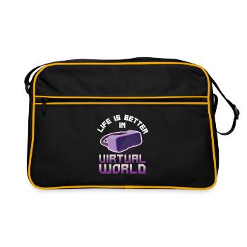 Cadeau VR de réalité virtuelle - Sac Retro - noir/or - Devant