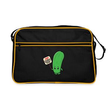 Zucchini - Retro Tasche - Schwarz/Gold - Vorne