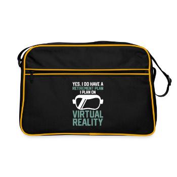 Cadeau VR de réalité virtuelle - Sac Retro - noir/or - Devant