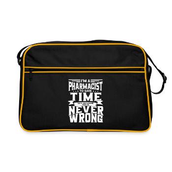 Pharmacist - Retro Bag - black/gold - Front