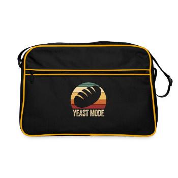 Weinlese-Hefe-Modus - Retro Tasche - Schwarz/Gold - Vorne