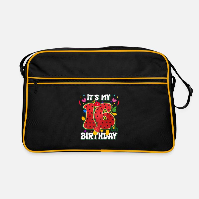 16. Geburtstag Wassermelone Sommer Geschenk Retro Tasche
