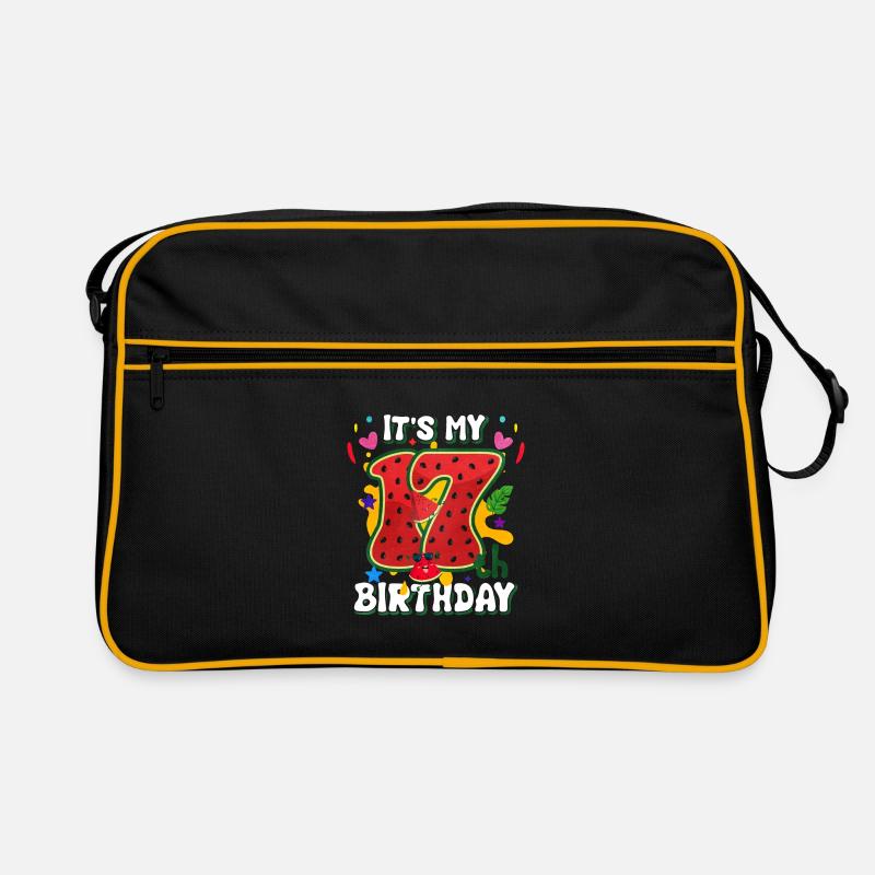 17. Geburtstag Wassermelone Sommer Geschenk Retro Tasche