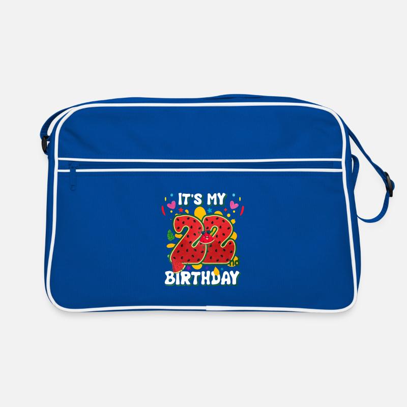 22nd Birthday Watermelon Summer Gift Retro Bag