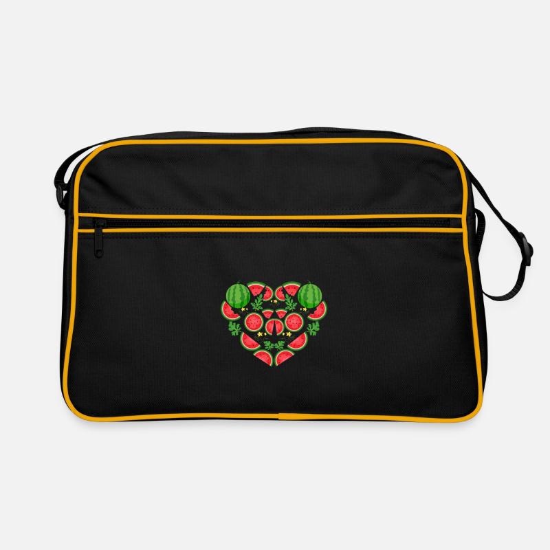 Wassermelone Retro Tasche