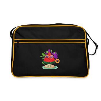 Pastèque - Sac Retro - noir/or - Devant