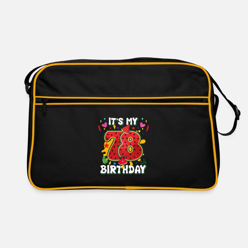 78e anniversaire Pastèque Sac Retro