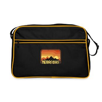 Nebraska - Retro Tasche - Schwarz/Gold - Vorne
