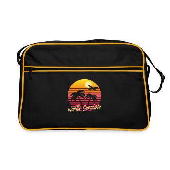 Caroline du Nord - Sac Retro - noir/or - Devant