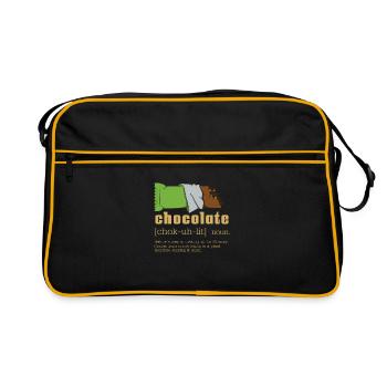 Chocolate noun - Retro Bag - black/gold - Front