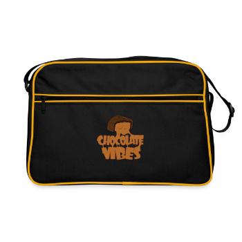 Chocolate Vibes - Retro Bag - black/gold - Front