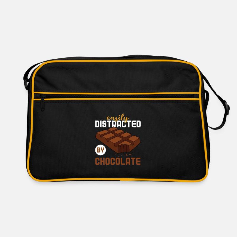 Easily distracted by chocolate Retro Bag