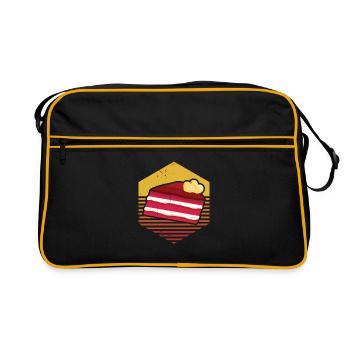 Velvet Cake Cake Cadeau - Sac Retro - noir/or - Devant