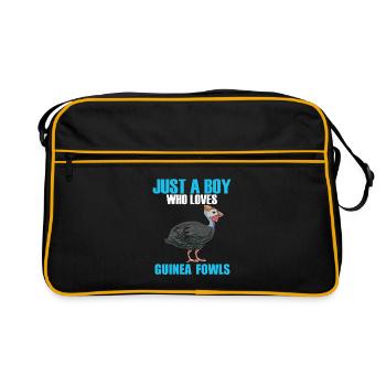 Perlhühner Perlhuhn Pintade - Sac Retro - noir/or - Devant