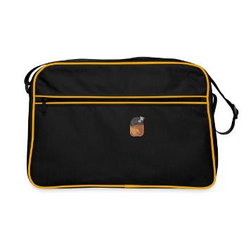 Perlhühner Perlhuhn Pintade - Sac Retro - noir/or - Devant