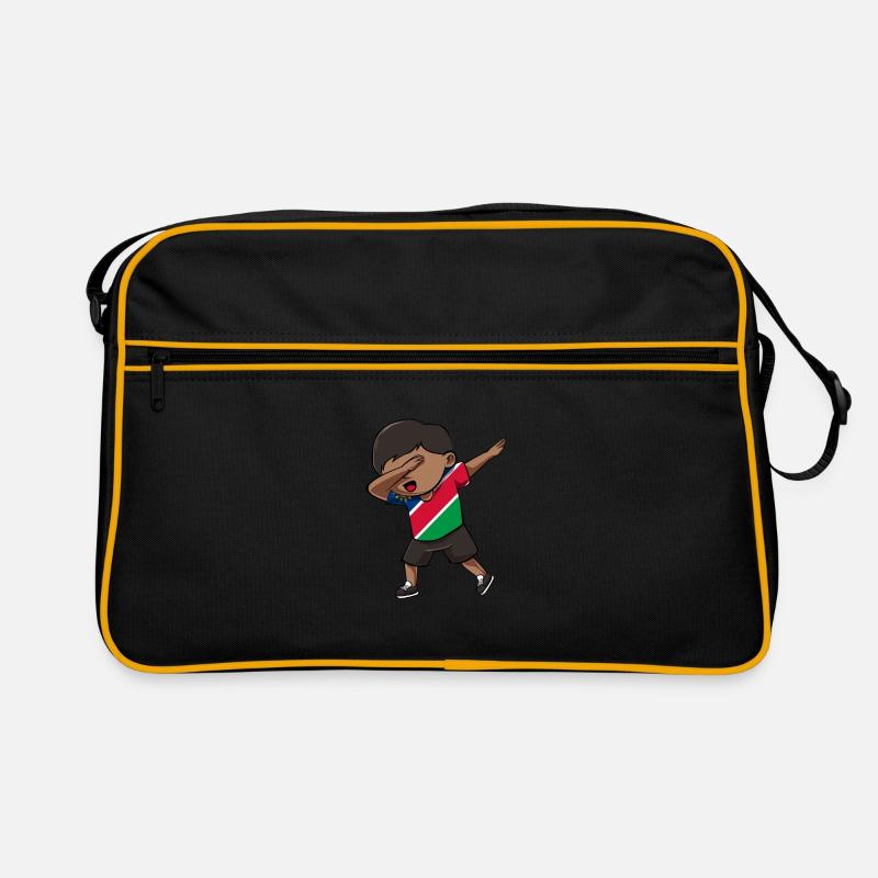Namibia - Retro Tasche - Schwarz/Gold