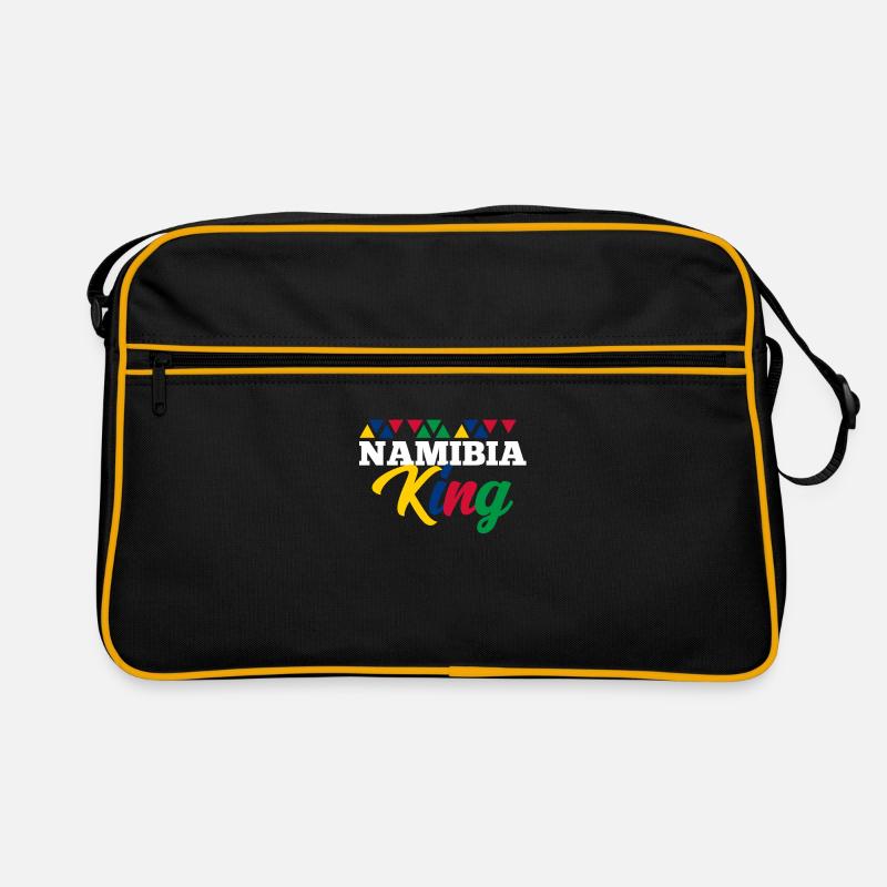 Namibia - Retro Tasche - Schwarz/Gold