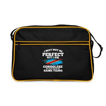 Kongo - Retro Tasche - Schwarz/Gold - Vorne