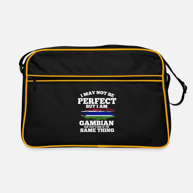 Gambia - Retro Tasche - Schwarz/Gold