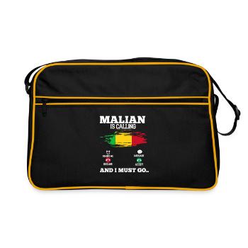 Malian - Retro Bag - black/gold - Front