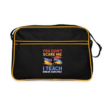 Breakdancing - Retro Tasche - Schwarz/Gold - Vorne