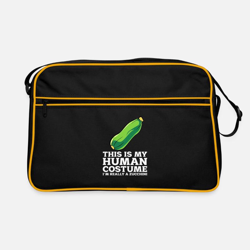 Zucchini - Retro Tasche - Schwarz/Gold