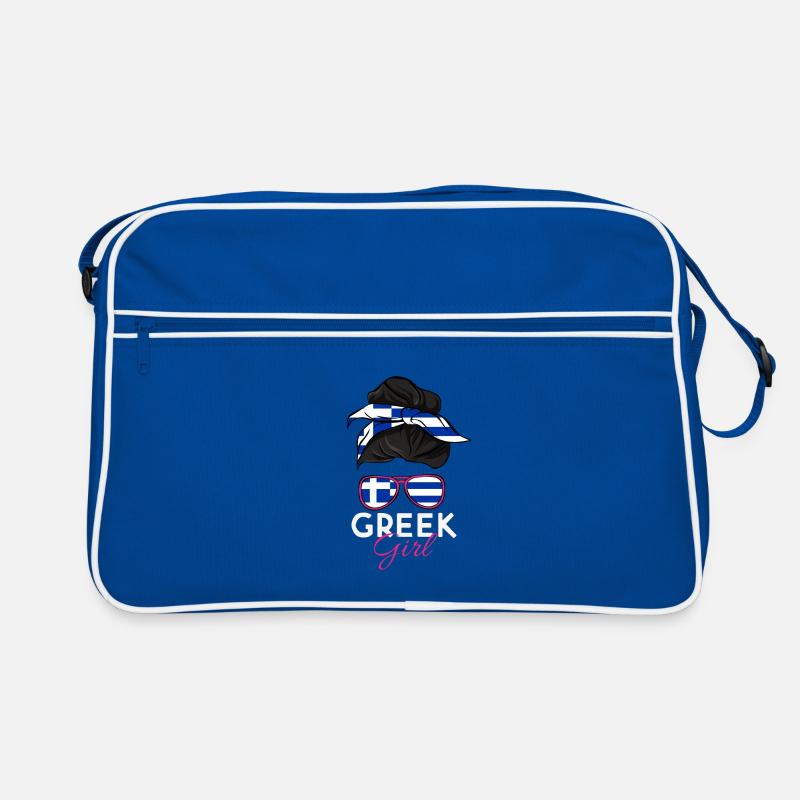 Griechisches Mädchen Retro Tasche