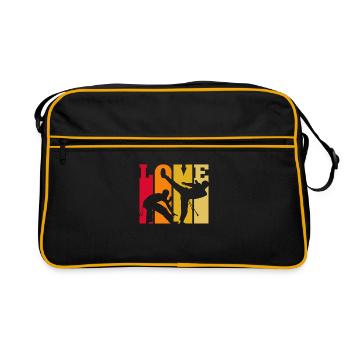 Capoeira Love Retro - Retro Bag - black/gold - Front