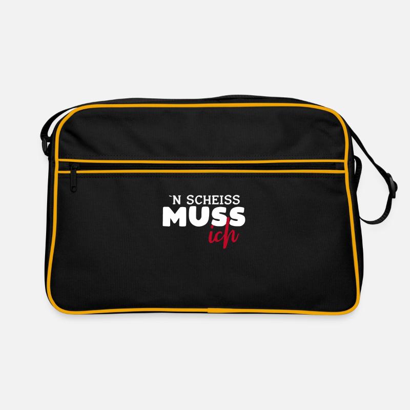 N Scheiss Muss Ich Retro Tasche