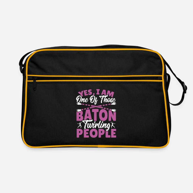 Bâton Twirling Bâton Twirler cadeau Sac Retro