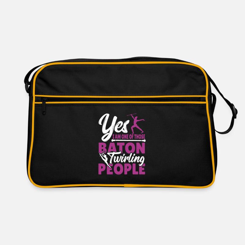 Baton Twirling Baton Twirler Gift Retro Bag