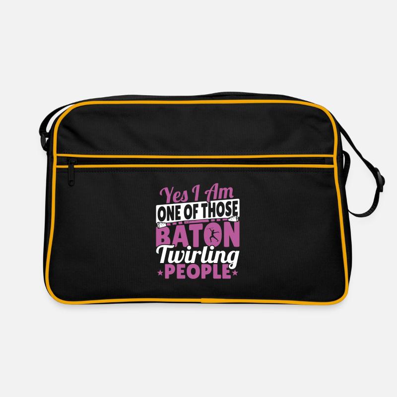 Baton Twirling Baton Twirler Gift Retro Bag
