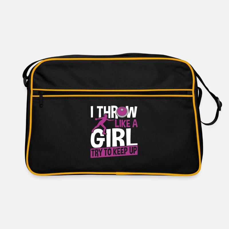 Discus Throw Discus Thrower Gift Retro Bag
